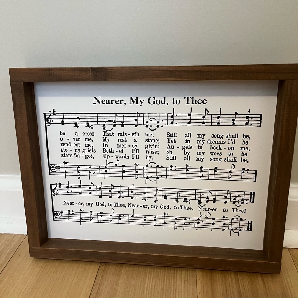 Faith song lyrics decor. Wall sign.
